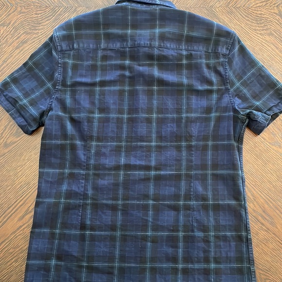 ASOS Men’s multicolor plaid short sleeve collared button up- XL - Picture 7 of 7